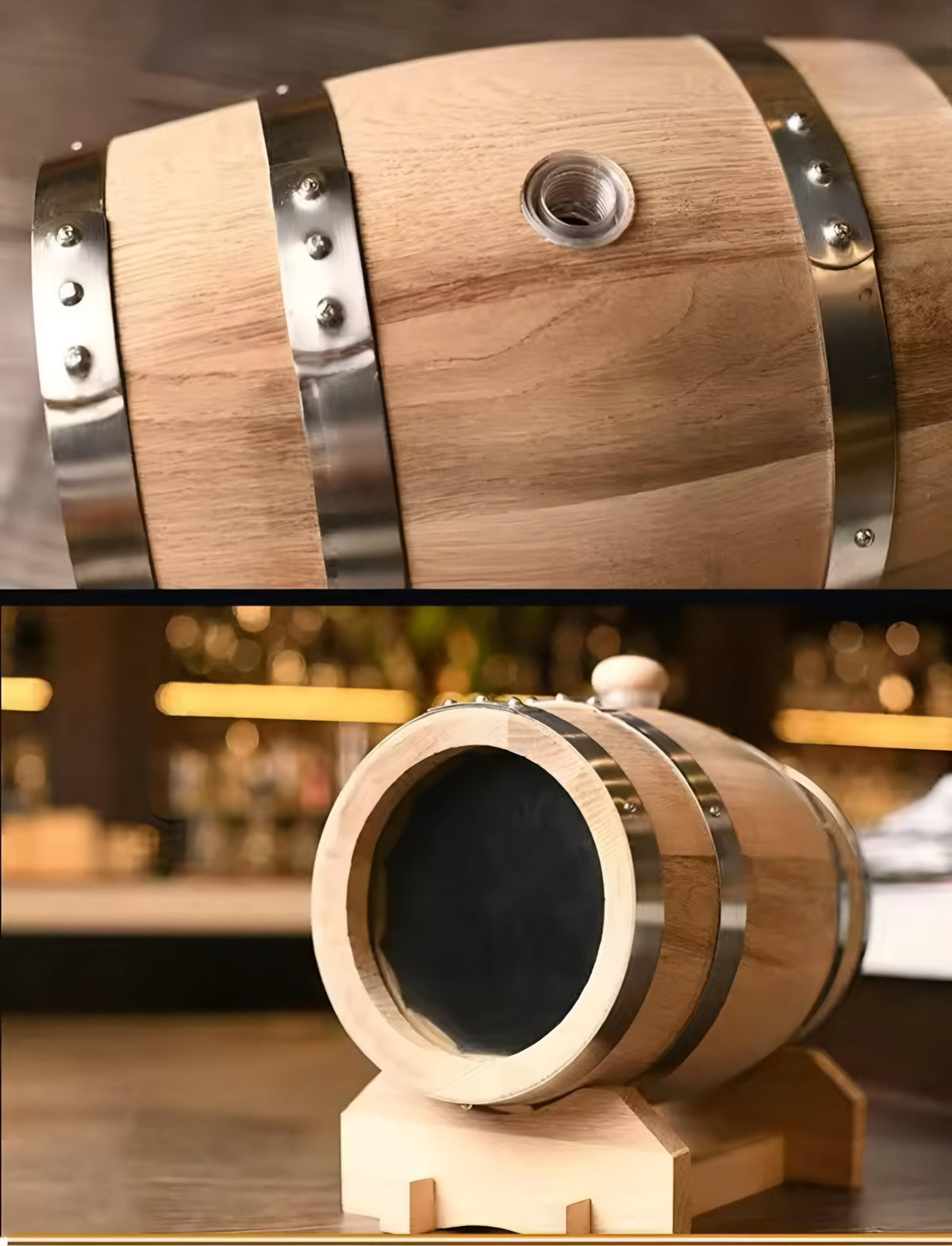 Classic Oak Barrel