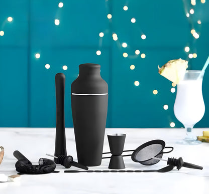 Cocktail Shaker & Bar Tool Set — 9 Pieces