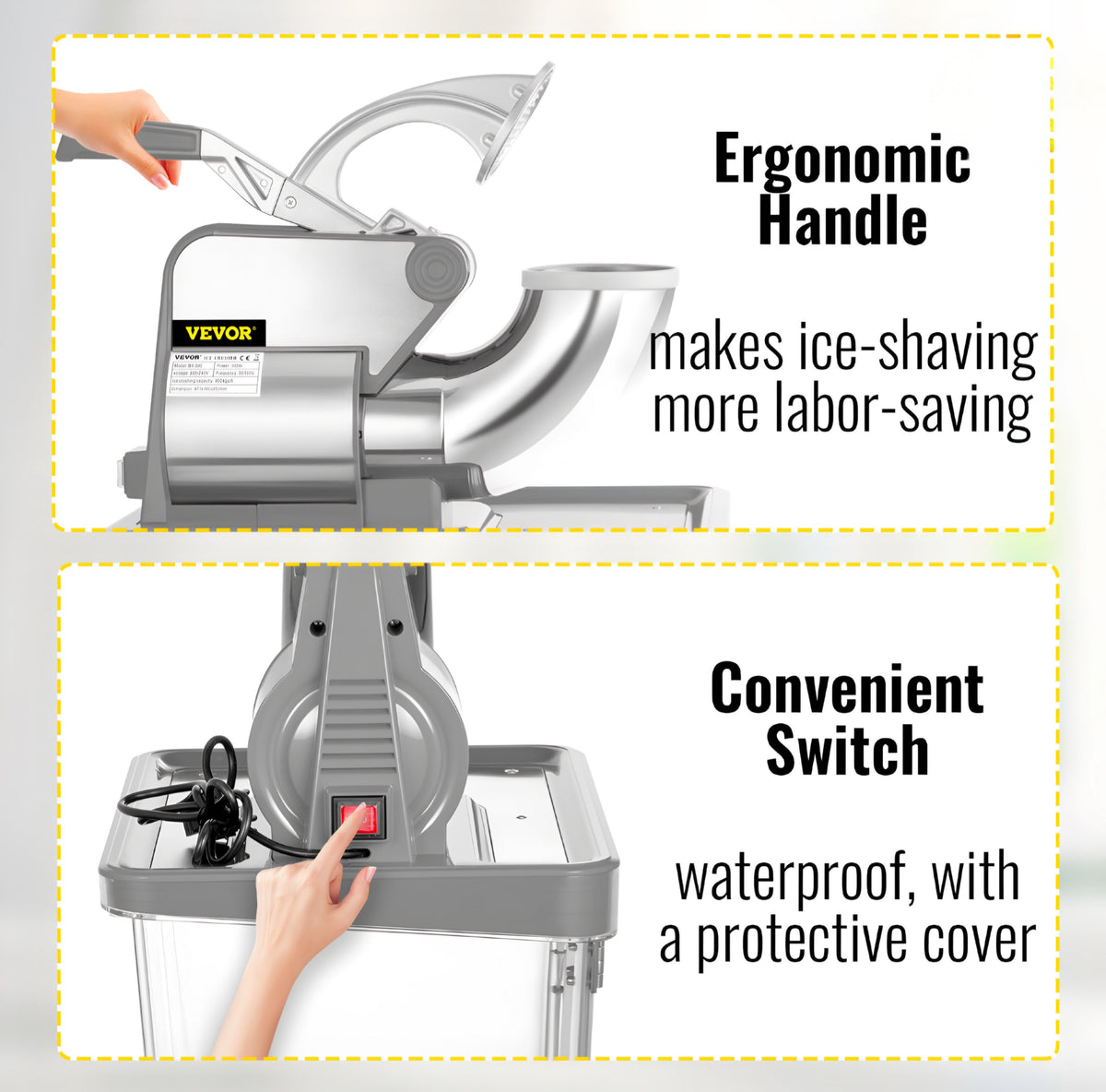 Ice Crusher with Collection Bin