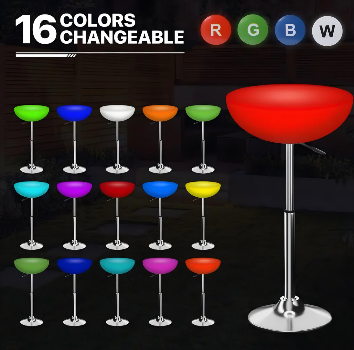 Adjustable Illuminated Table