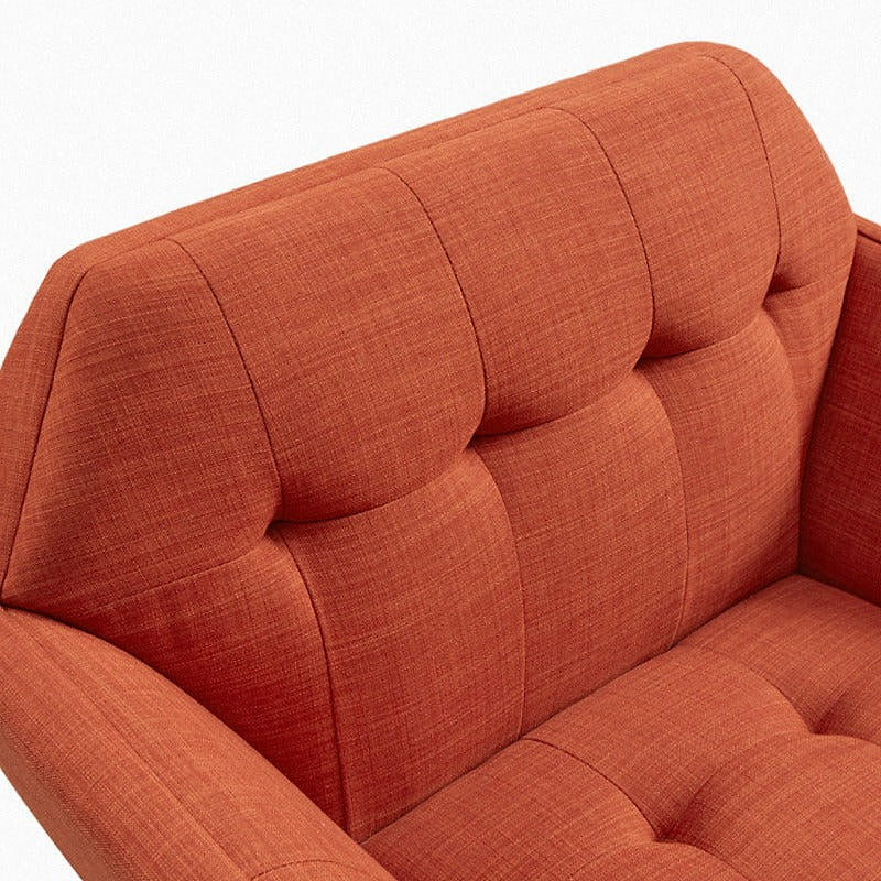 Emery Rust Upholstered Lounge Chair — gallery view 4 of 9
