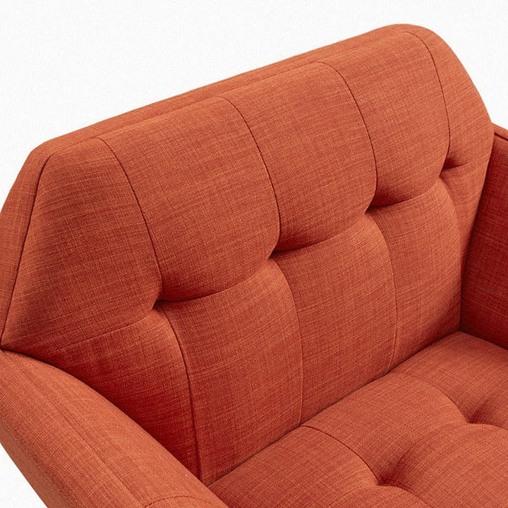 Emery Rust Upholstered Lounge Chair — gallery view 4 of 9