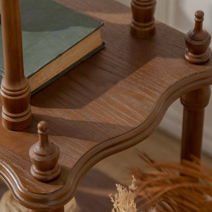 Four-Tier Display Shelf with Turned Posts