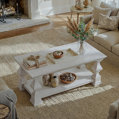High angled column table