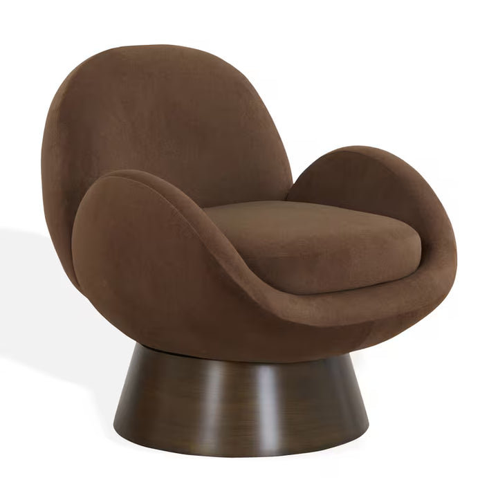 Paolini Curved Pedestal Accent Chair — gallery view 3 of 8