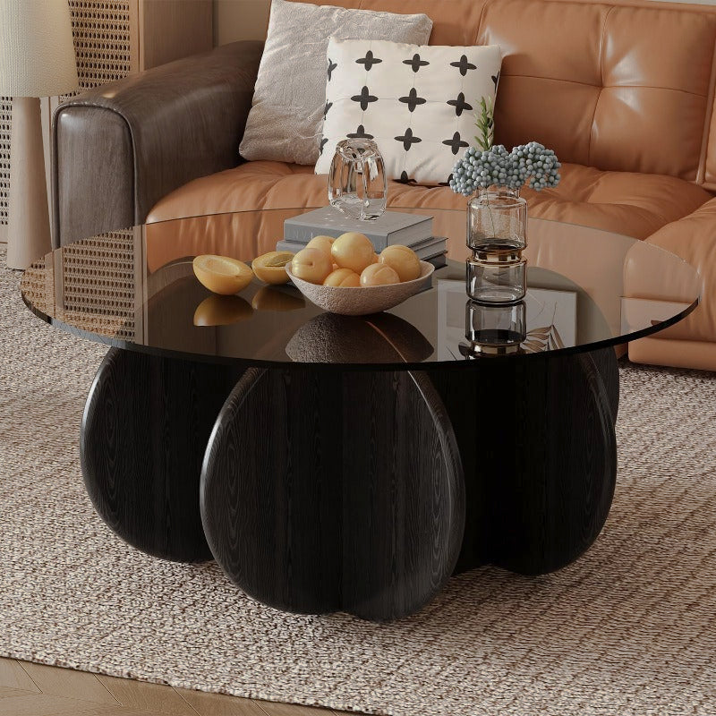 Black petal-base table