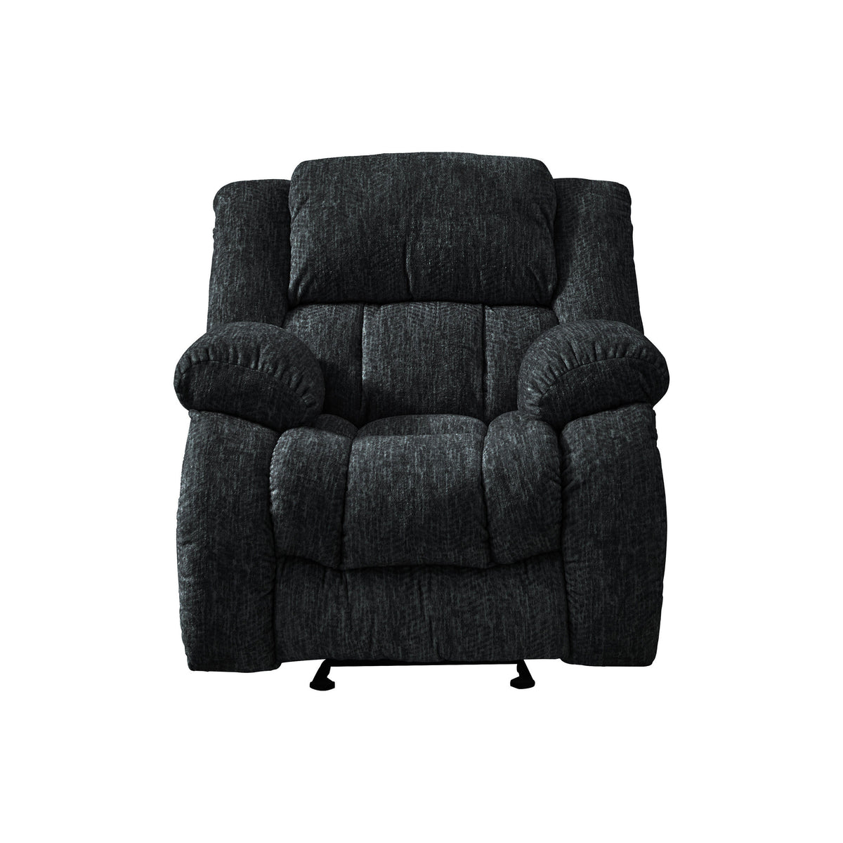 40" Gray Fabric Gliding Recliner - 563922 - Multi