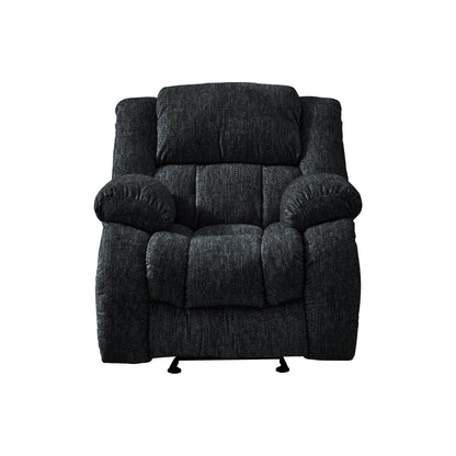 40" Gray Fabric Gliding Recliner - 563922 - Multi