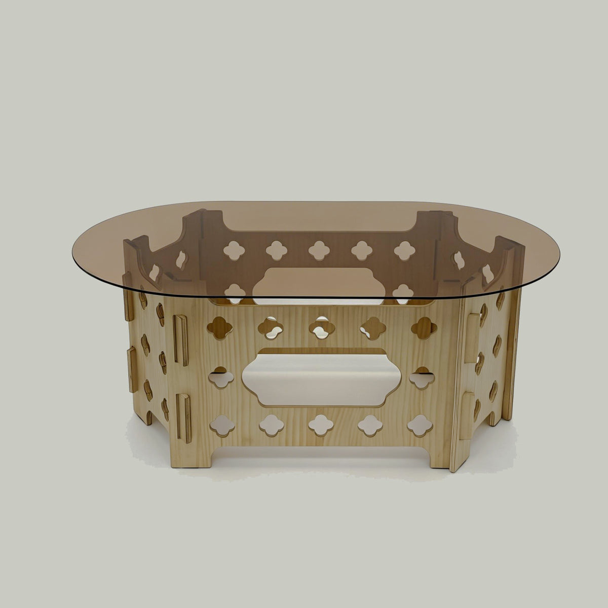Front studio oval table