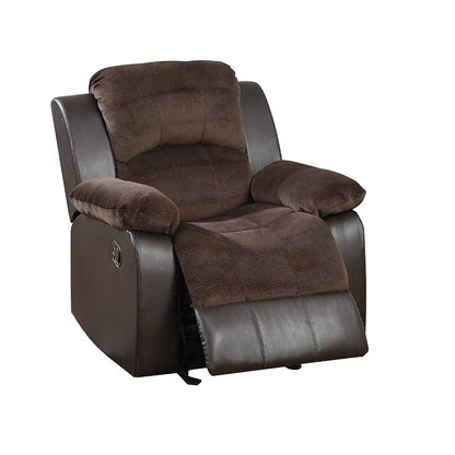 Chocolate Glider Rocker Recliner — gallery view 2 of 4