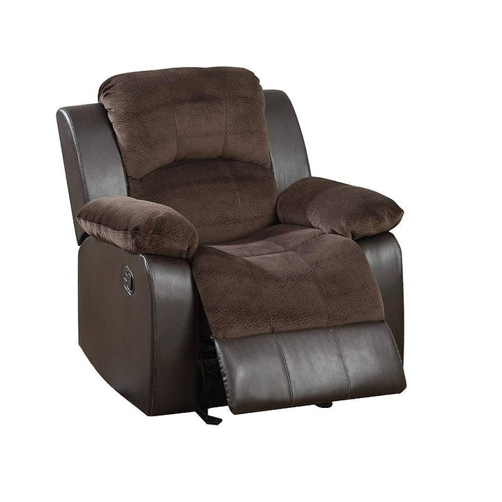 Chocolate Glider Rocker Recliner — gallery view 2 of 4