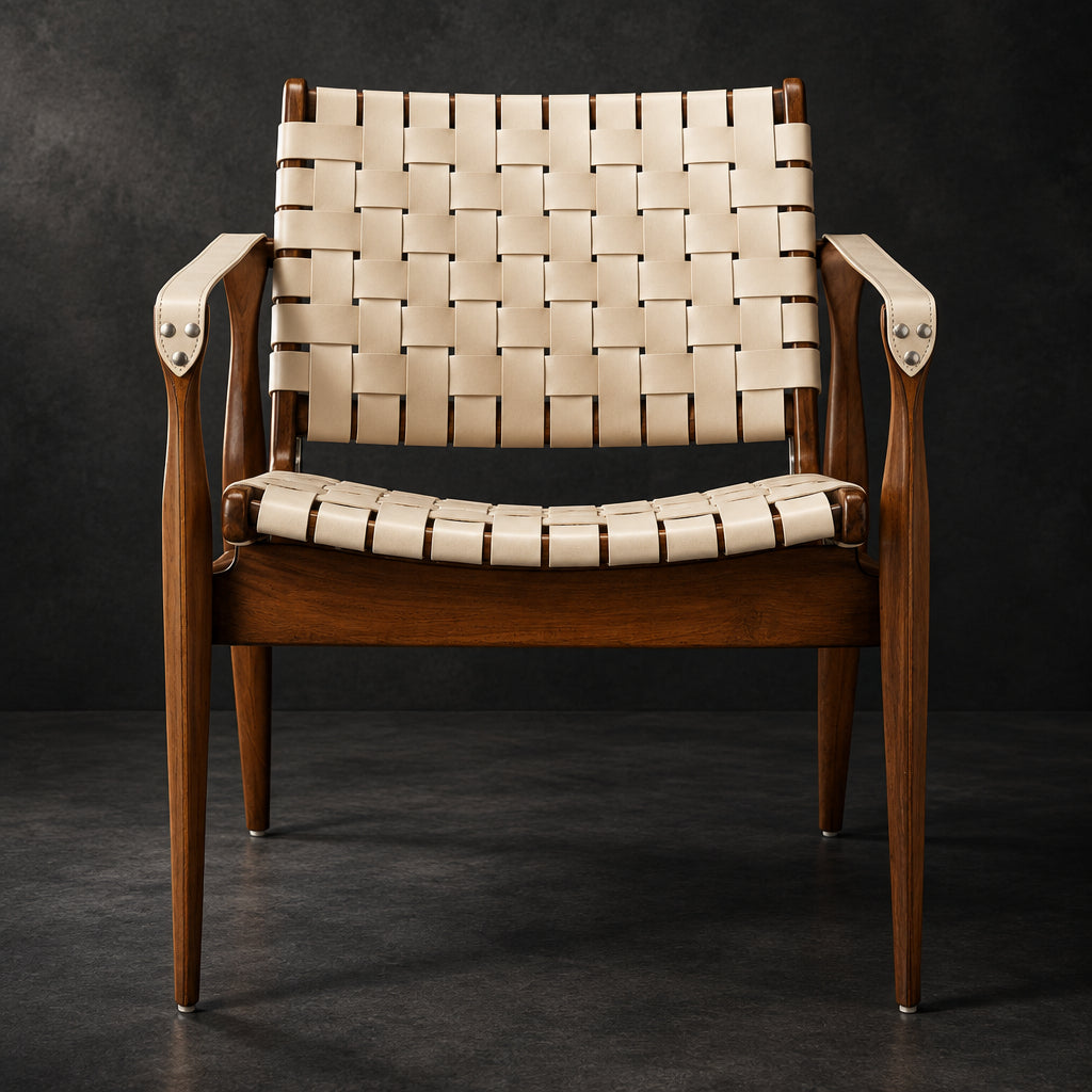 Dilan Woven Wood Accent Chair — featured product photograph