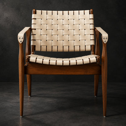 Dilan Woven Wood Accent Chair — featured product photograph