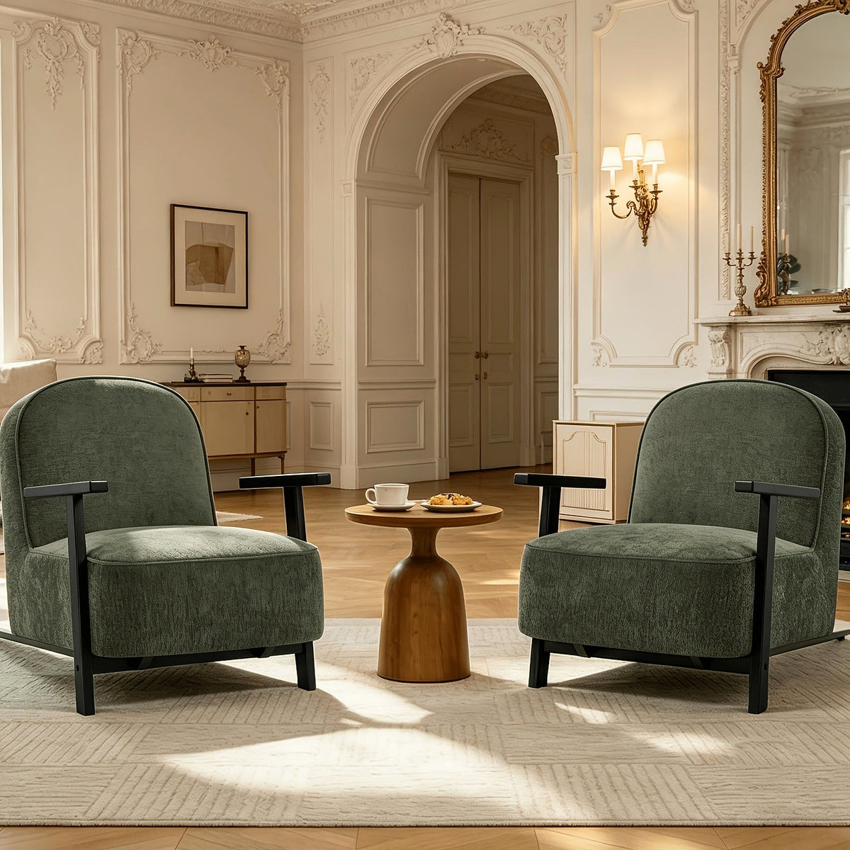 Arden Upholstered Accent Chairs, Set of Two — gallery view 4 of 7