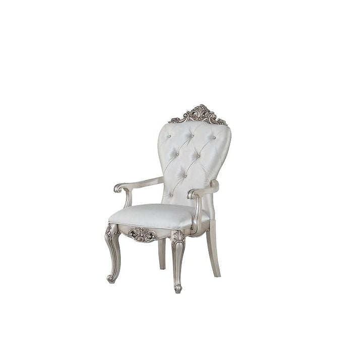 Ivory Upholstered Armchairs, Set of Two — gallery view 5 of 7