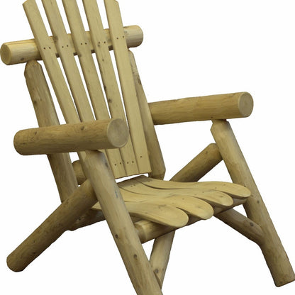 28" X 30" X 39" Natural Wood Lounge Chair - 370285