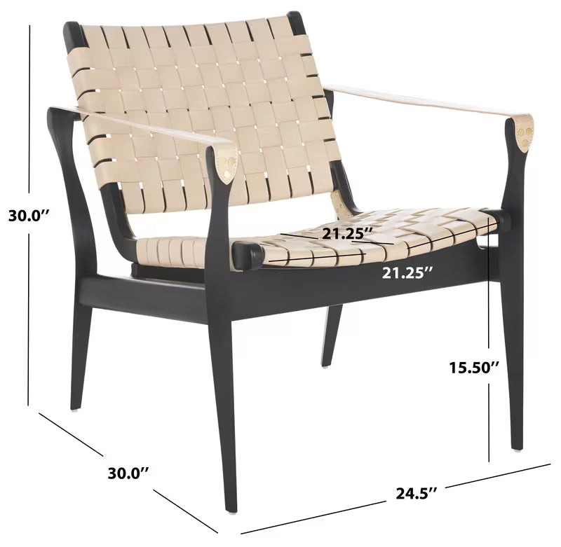 Dilan Woven Wood Accent Chair — gallery view 15 of 15