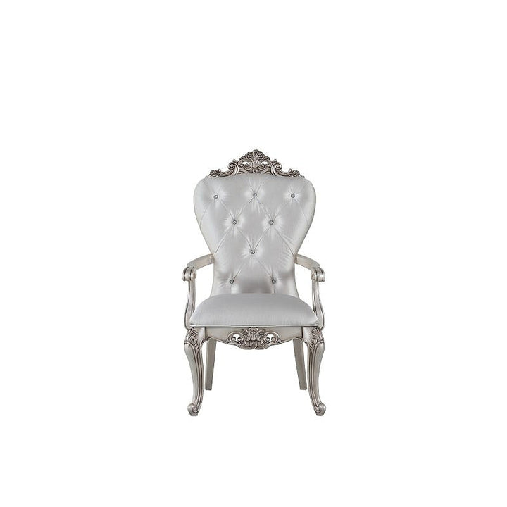 Ivory Upholstered Armchairs, Set of Two — gallery view 3 of 7