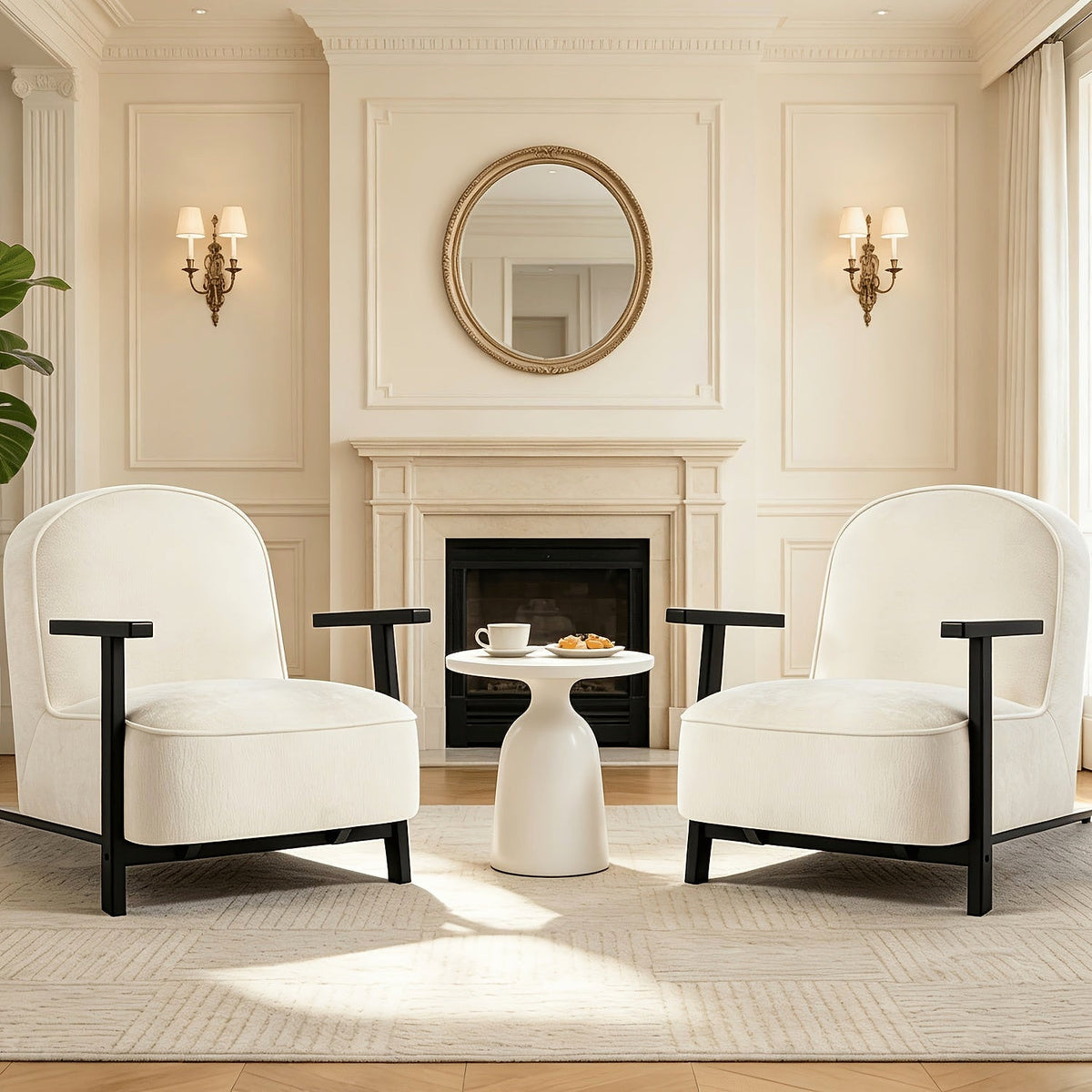 Arden Upholstered Accent Chairs, Set of Two — gallery view 2 of 7