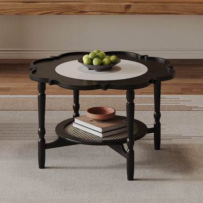 Black petal coffee table
