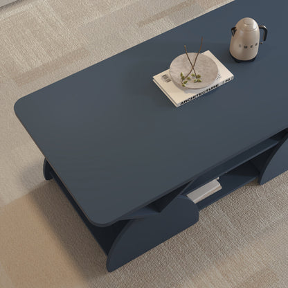 Blue table corner detail