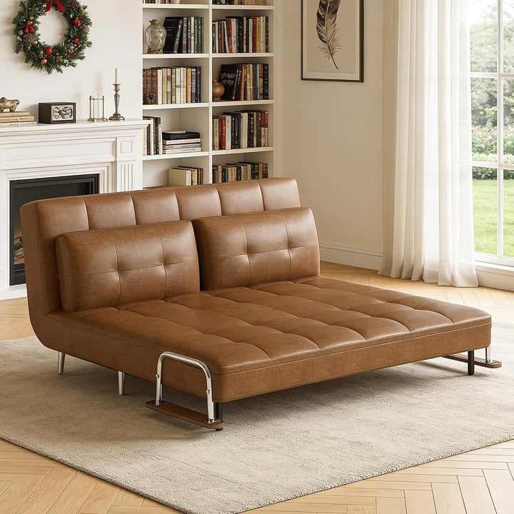 Brown Convertible Sofa Bed — gallery view 4 of 7