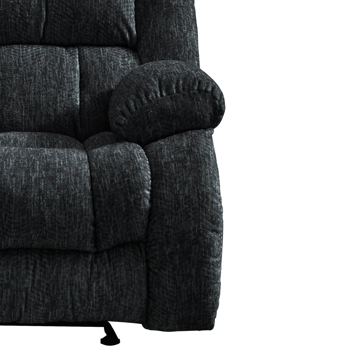 40" Gray Fabric Gliding Recliner - 563922
