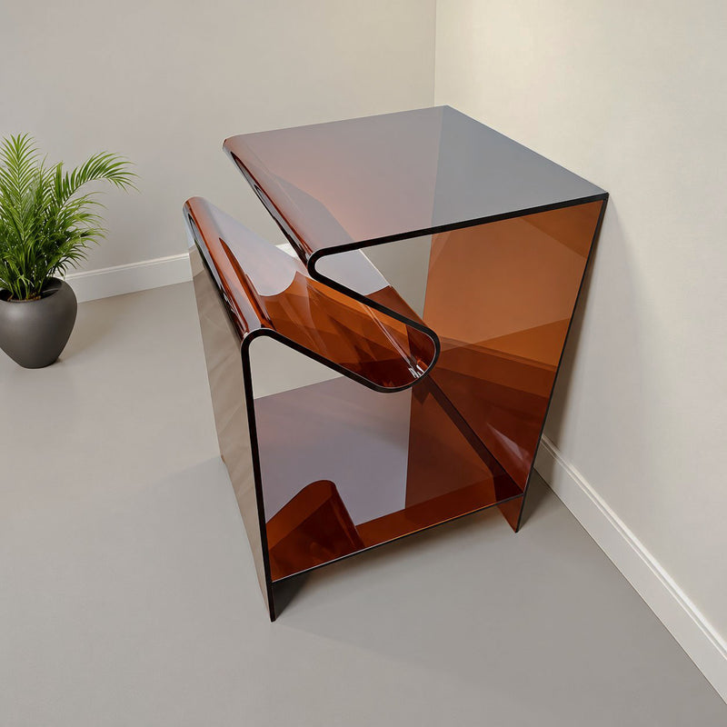 Prism Fold Acrylic Accent Table — main product image