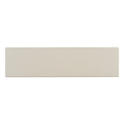Overhead view of the Cream console’s long rectangular tabletop.