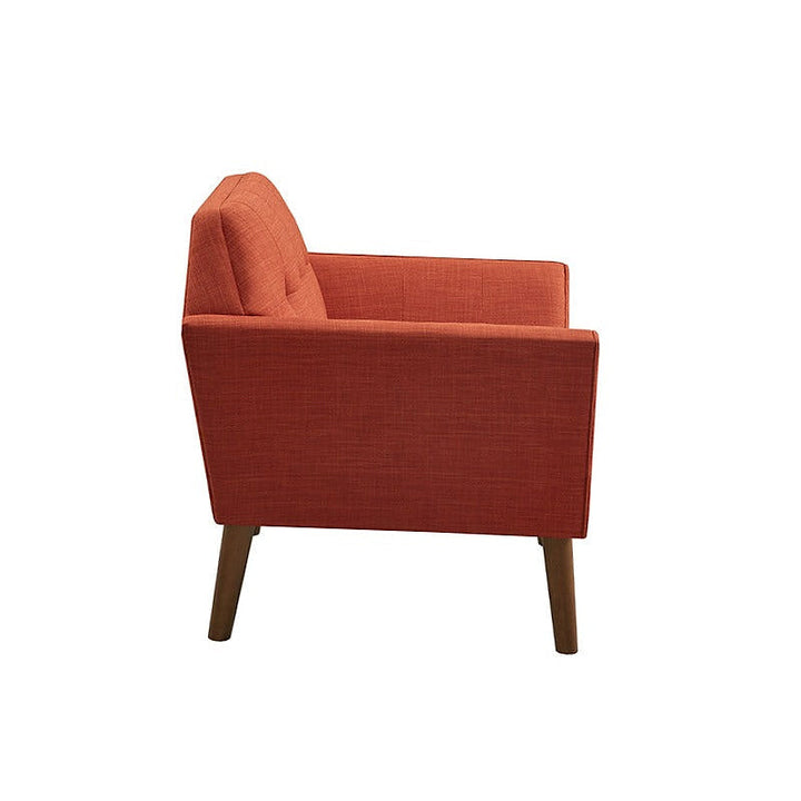 Emery Rust Upholstered Lounge Chair — gallery view 2 of 9