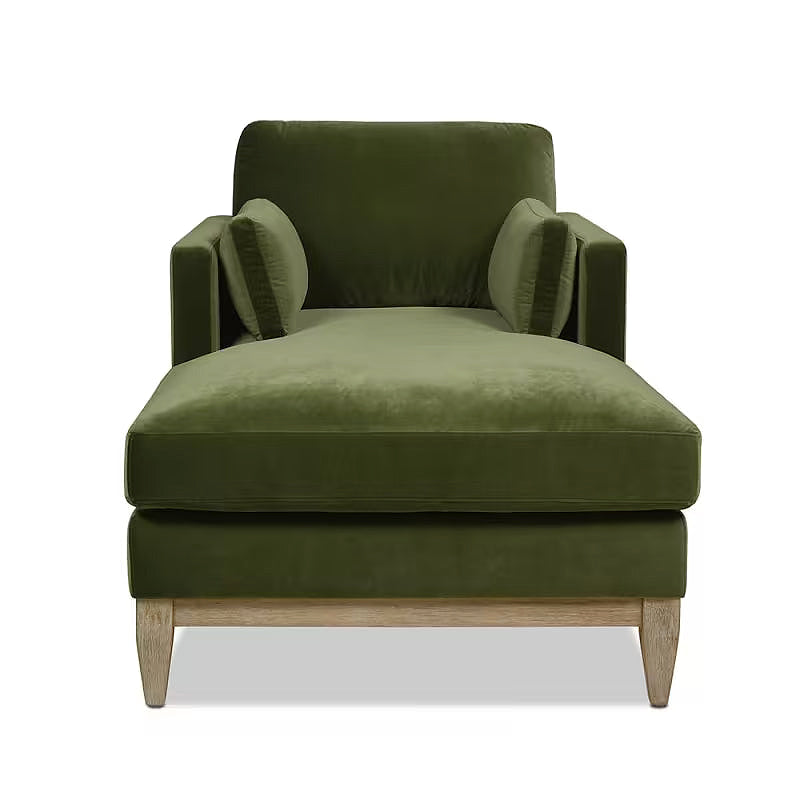 Knox Olive Green Chaise Lounge — gallery view 9 of 10