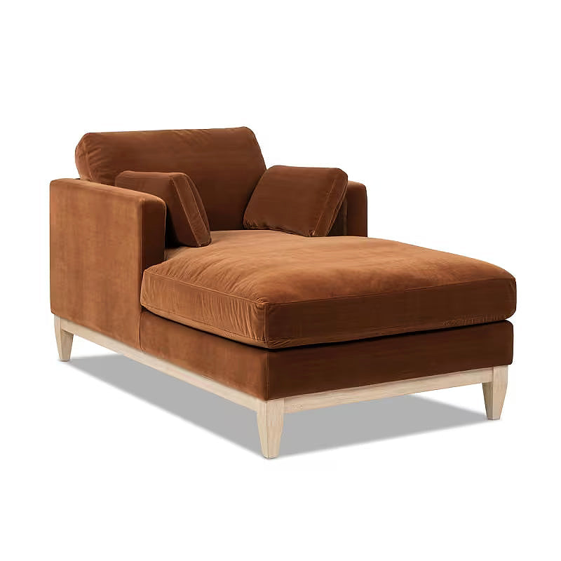Knox Burnt Orange Chaise Lounge — gallery view 7 of 11