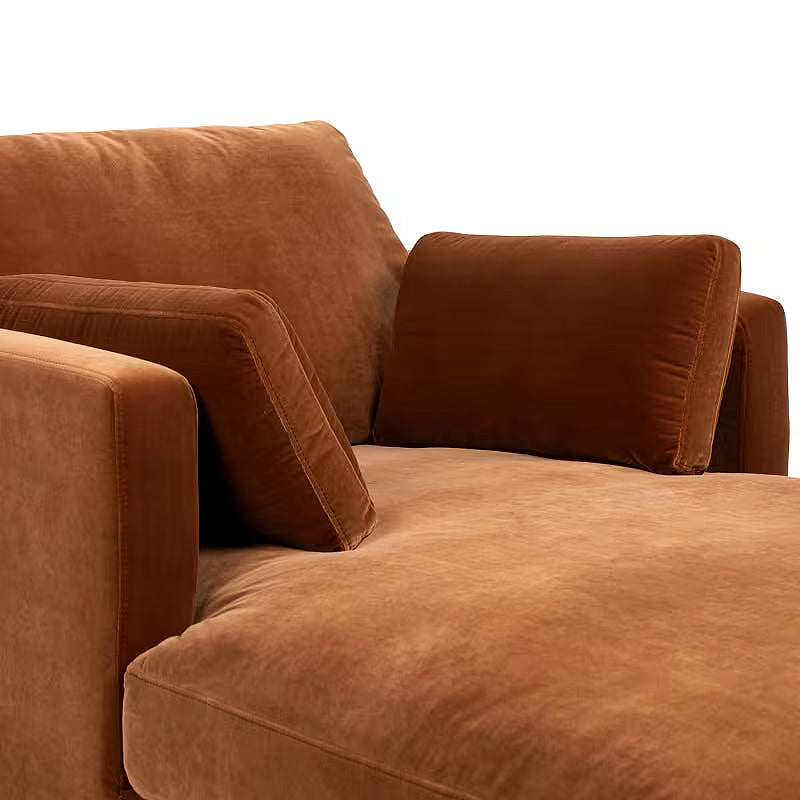 Knox Burnt Orange Chaise Lounge — gallery view 10 of 11