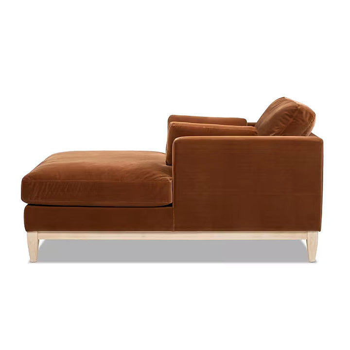 Knox Burnt Orange Chaise Lounge — gallery view 5 of 11