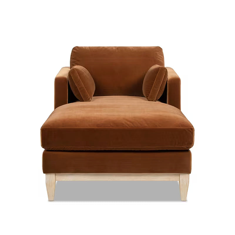 Knox Burnt Orange Chaise Lounge — gallery view 8 of 11