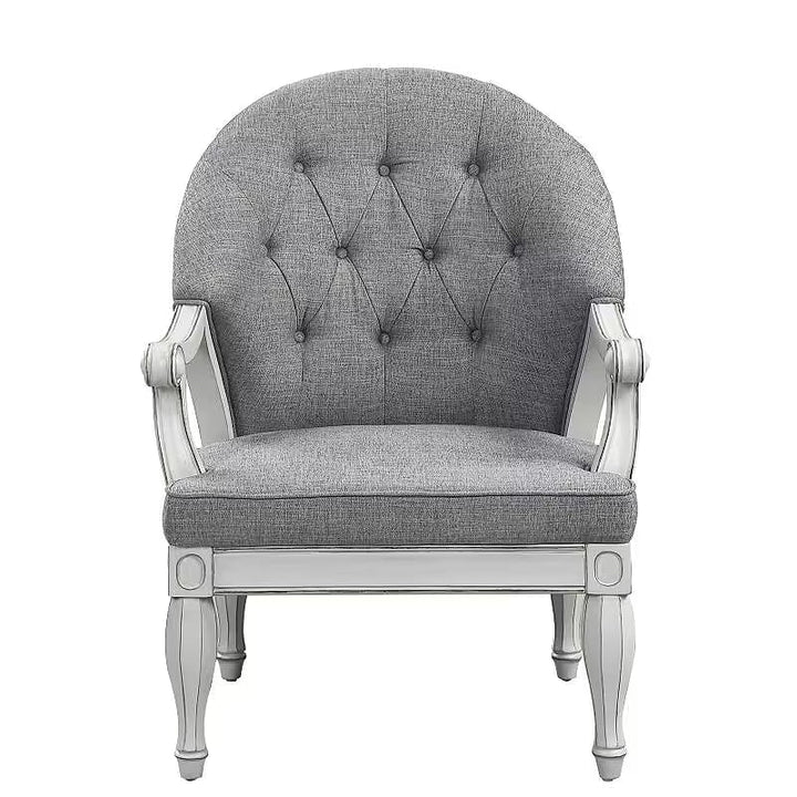 Florian Gray Tufted Accent Chair — gallery view 2 of 9