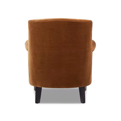 Eloise Burnt Orange Pleated Armchair — gallery view 6 of 9
