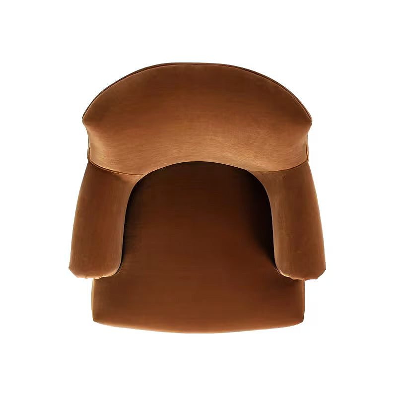 Eloise Burnt Orange Pleated Armchair — gallery view 7 of 9