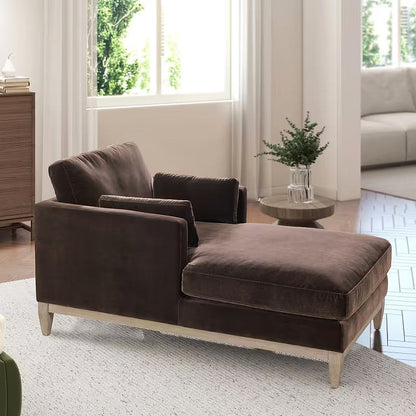 Knox Deep Brown Chaise Lounge — gallery view 2 of 7
