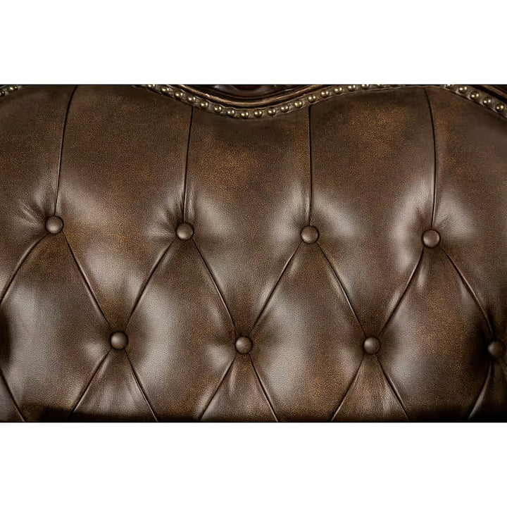 Windsor Brown Rolled-Arm Accent Chair — gallery view 8 of 8