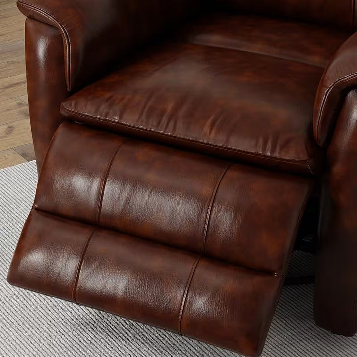 Cognac Swivel Glider Recliner — gallery view 8 of 8
