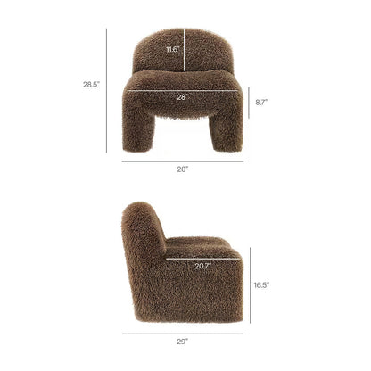 Mina Faux Fur Accent Chair — gallery view 10 of 17