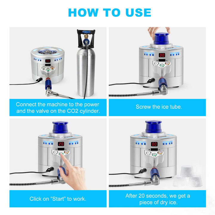 Portable Dry Ice Maker & Glass Chiller