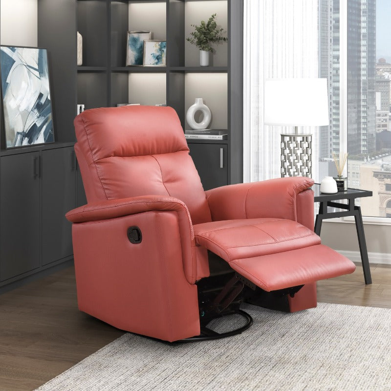Red Swivel Glider Recliner — gallery view 2 of 11