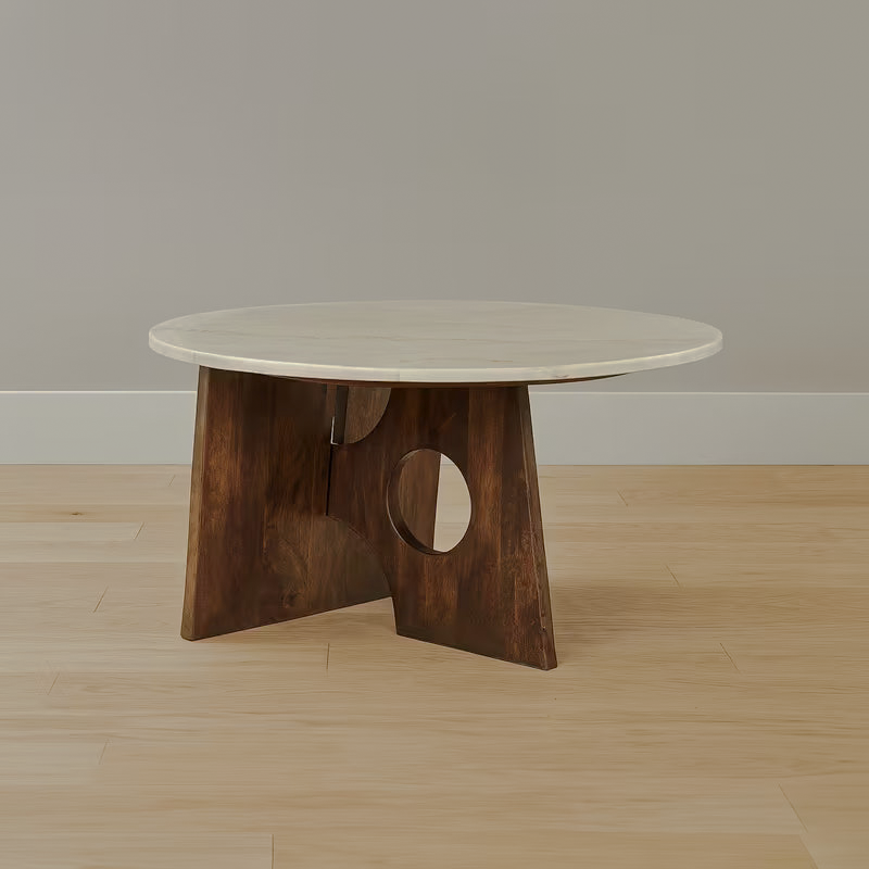 Kali table on wood flooring