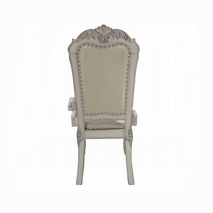 Ivory Rococo Tufted Chairs, Set of Two — gallery view 7 of 7