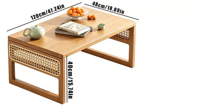 Dimension diagram for 120×48×40 cm bamboo low table