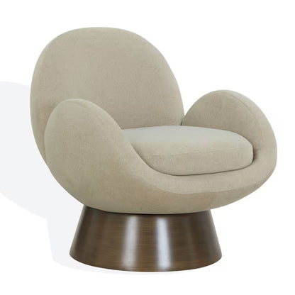 Paolini Curved Pedestal Accent Chair — gallery view 2 of 8