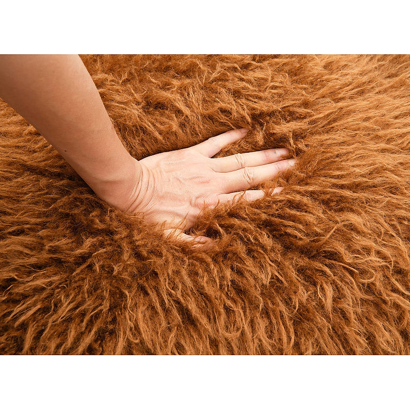 Camel Faux-Fur Accent Chair — gallery view 5 of 7