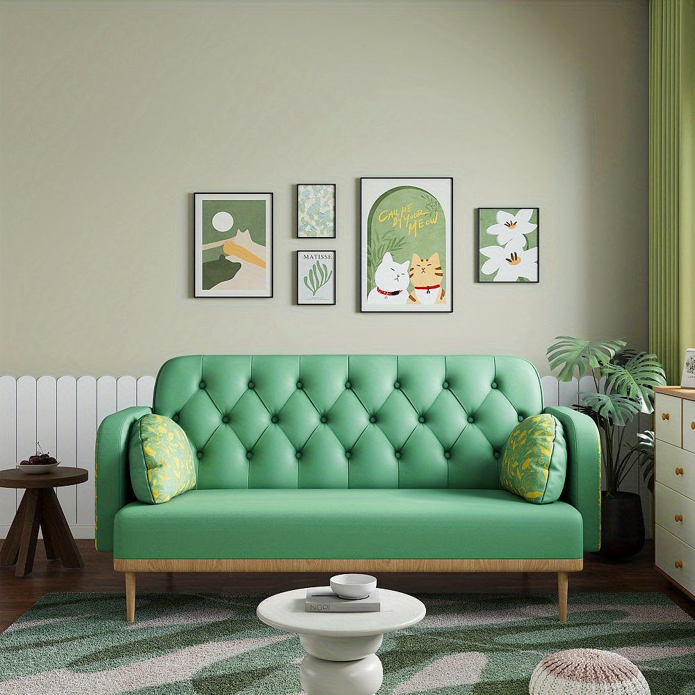 Tulip Green Two-Seat Sofa — gallery view 2 of 6